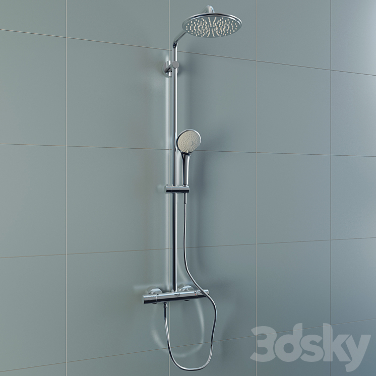GROHE Euphoria XXL System 210 Shower system with thermostat for wall ...