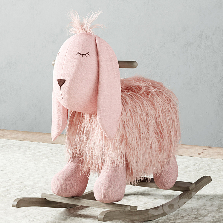 Plush Rocking | Bunny - Toy - 3D model