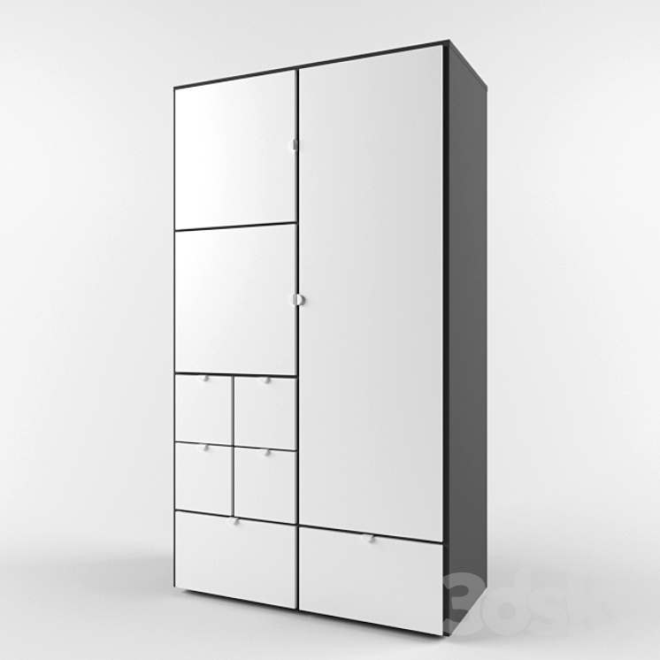 VISTHUS Wardrobe Ikea Wardrobe Display cabinets 3D model