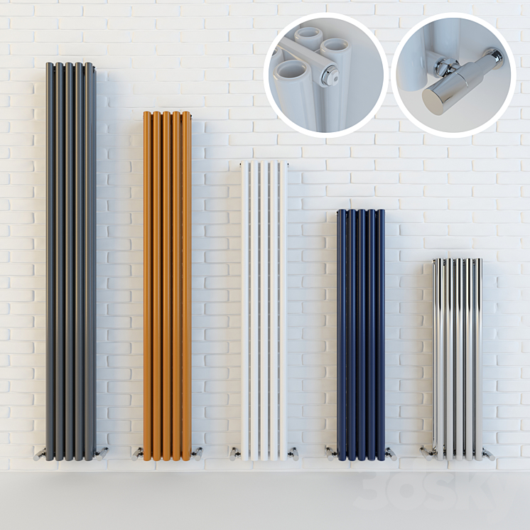 Steel tubular radiators KZTO Harmony - Radiator - 3D model