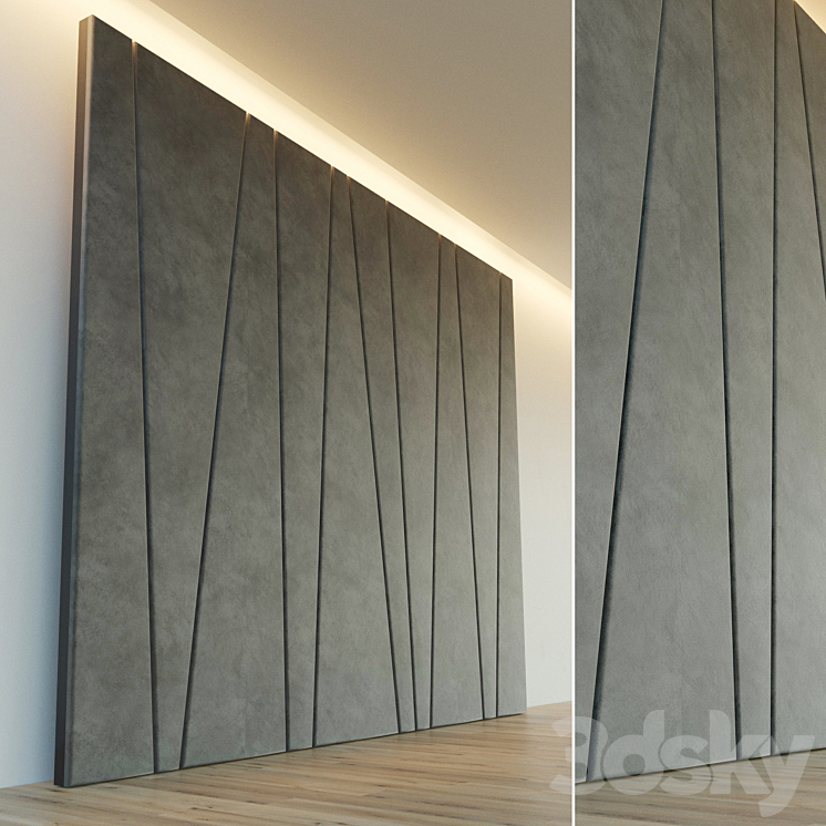 Decorative wall. Soft panel. - Other decorative objects - 3D model