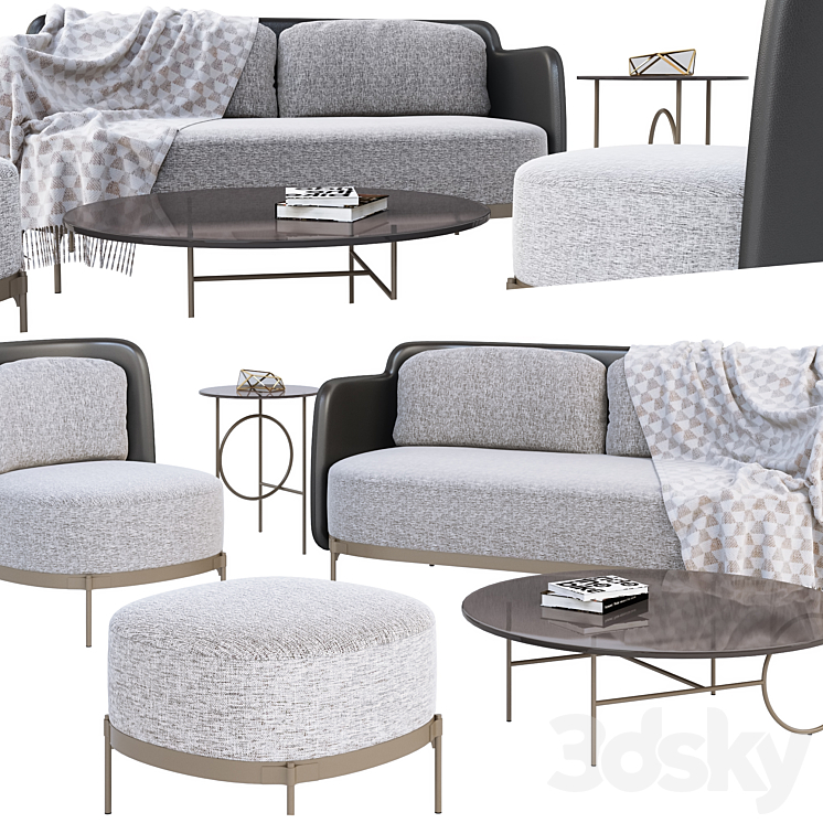 Sofa Minotti Tape Sofa - Sofa - 3D model