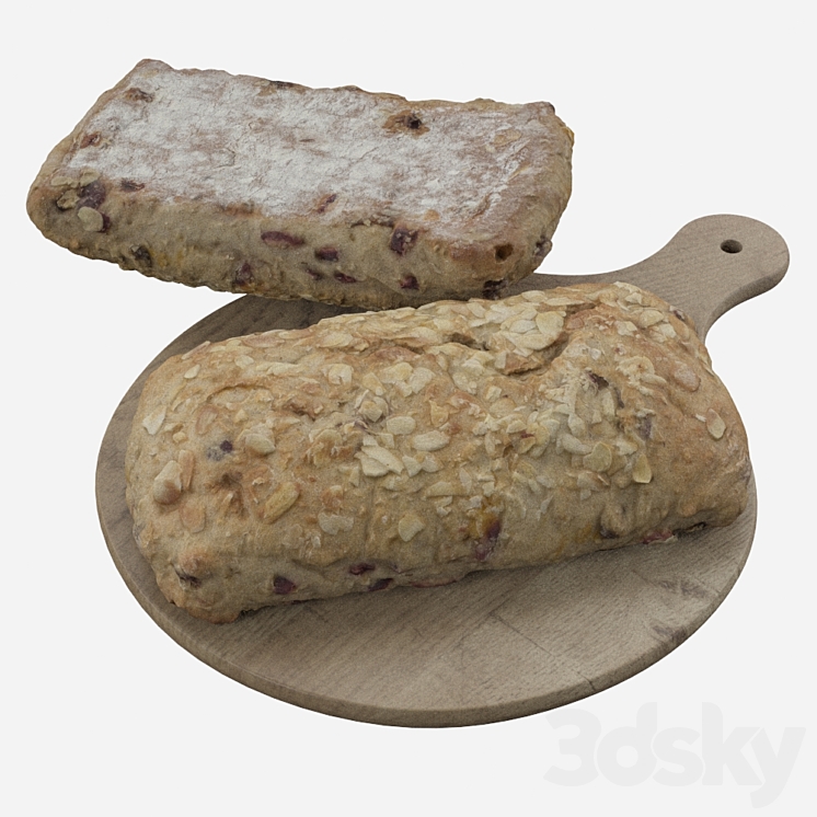 Bread 002 scan - Food and drinks - 3D model