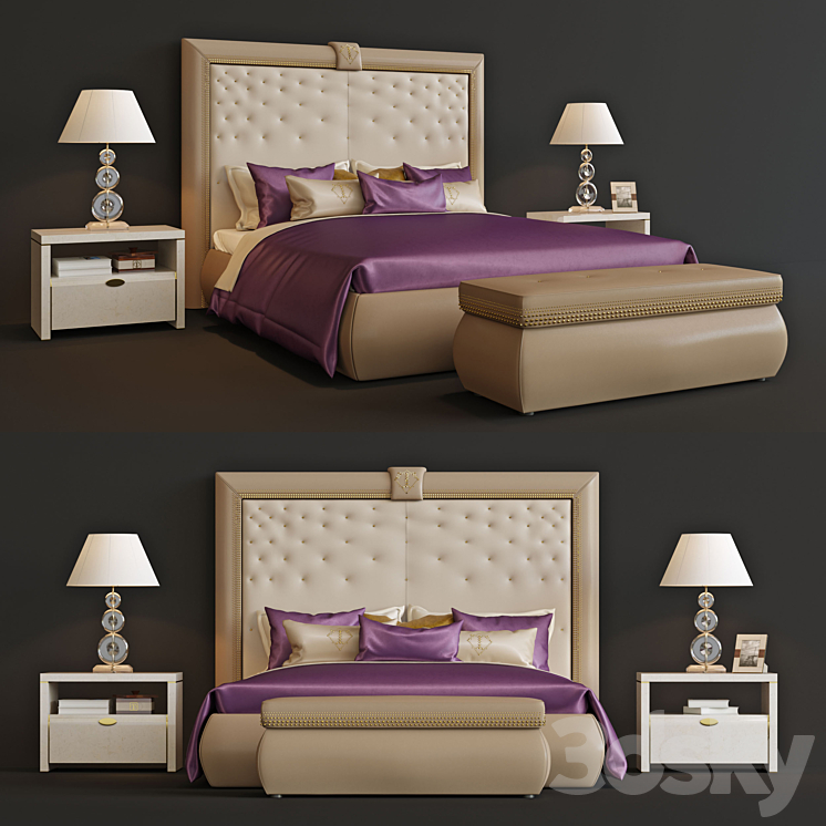Turri Stardust - Bed - 3D model