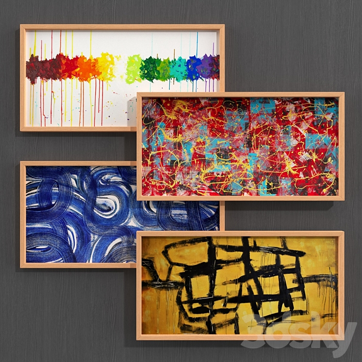 Frame Collection Abstract Collection of abstract - Frame - 3D model