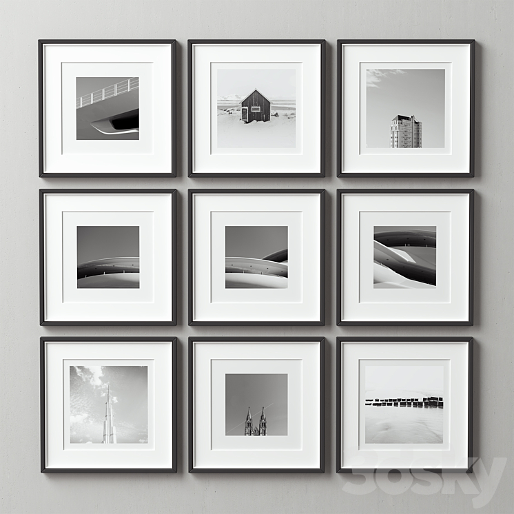 Picture Frames Set-101 - Frame - 3D model