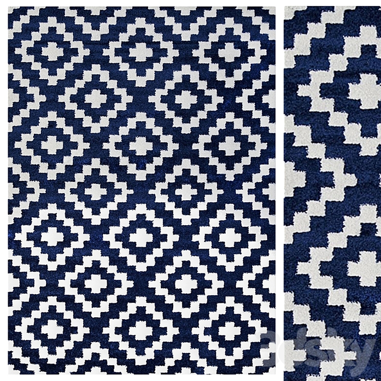 Farkli modern rug - Carpets - 3D model