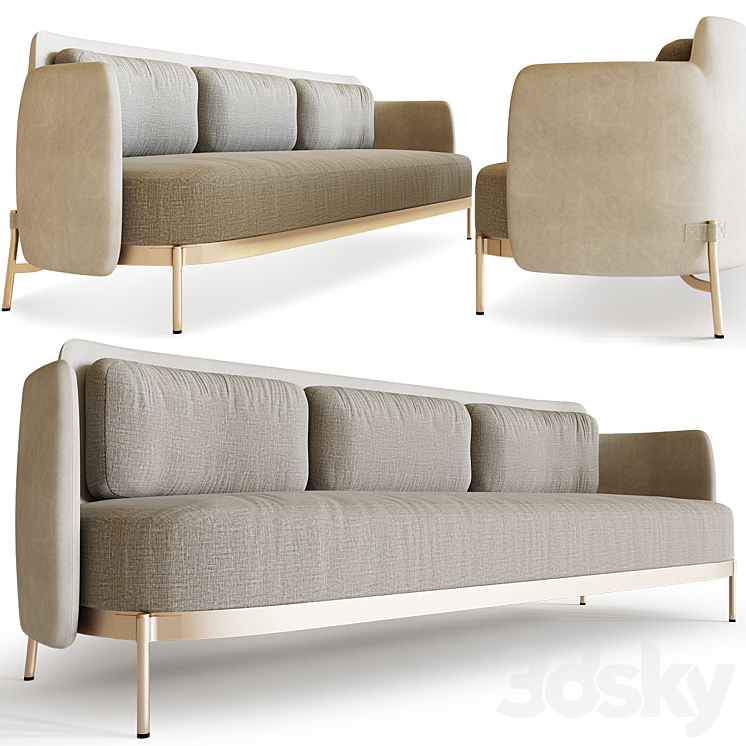 Sofa Tape Minotti - Sofa - 3D model