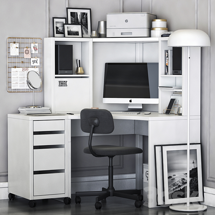 Micke corner workstation discount