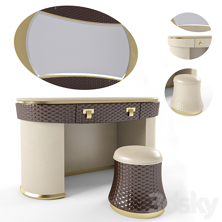 Turri Vogue Dressing Table - Dressing table - 3D model