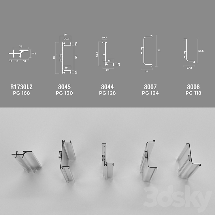 Scilm Profile GOLA_set_05 - Miscellaneous - 3D model