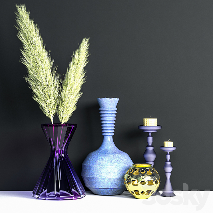 decorative set 01 - Decorative set - 3D model