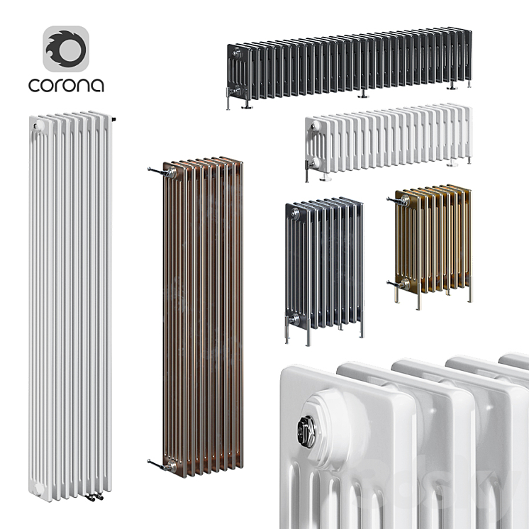 Zehnder Charleston radiators 6C - Radiator - 3D model