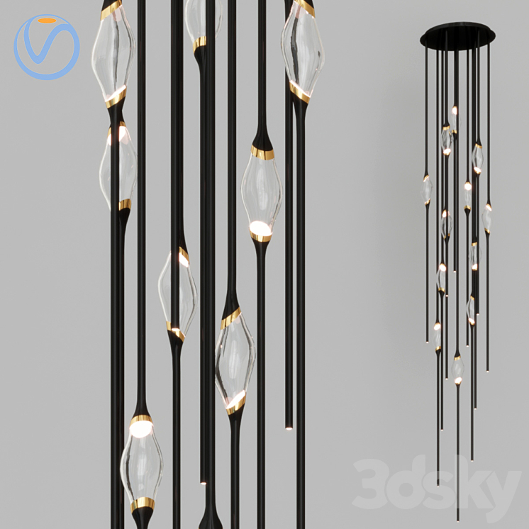 il pezzo mancante 12 - Pendant light - 3D model