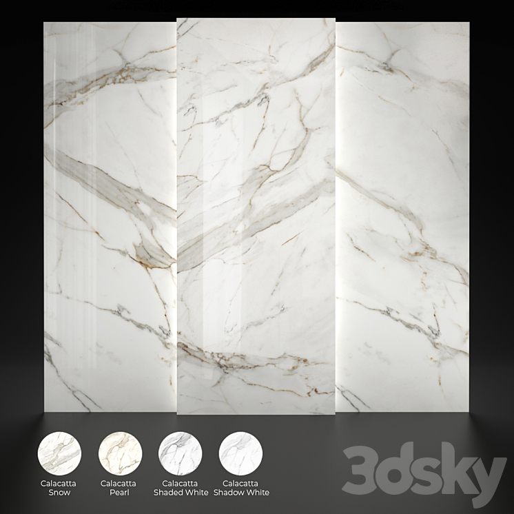 OM Interior panels | Collection calacatta - Stone - 3D model