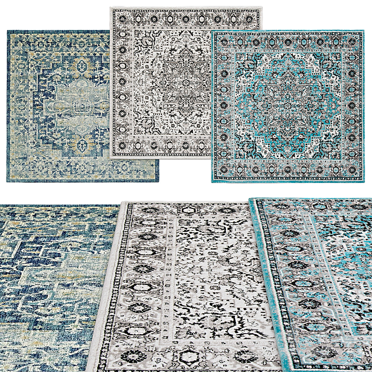 Square rugs | 027 - Carpets - 3D model