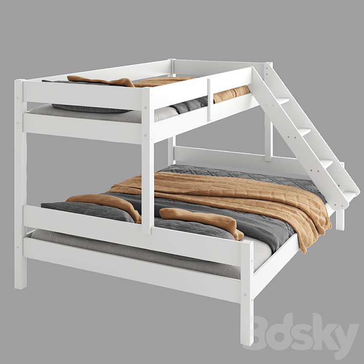JYSK VESTERVIG bunk bed Bed 3D model