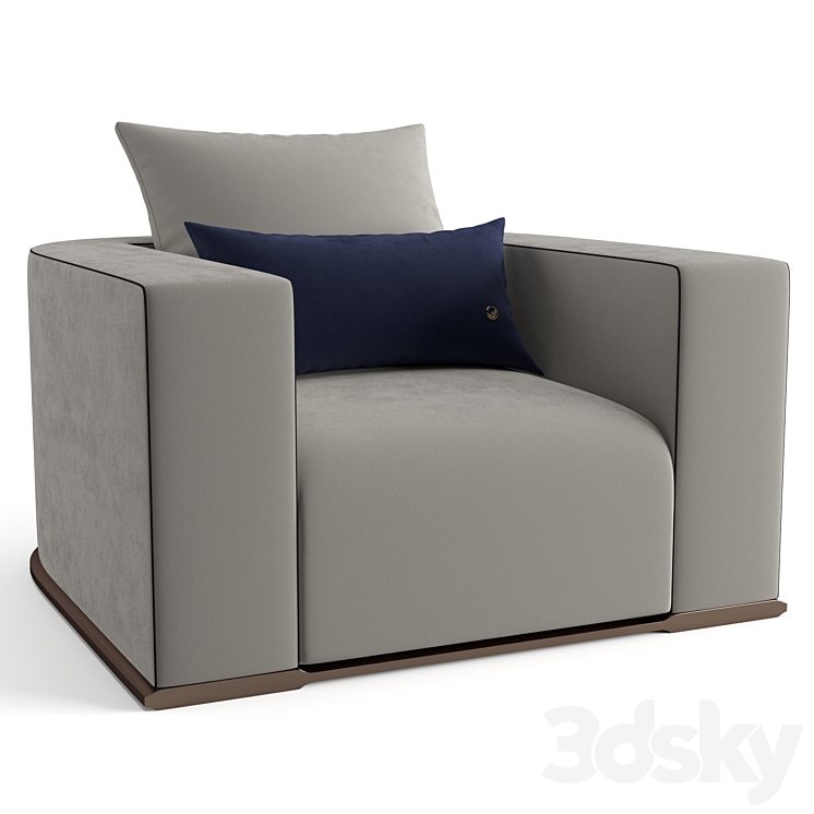 Fendi Casa Memoire Lite armchair Arm chair 3D model