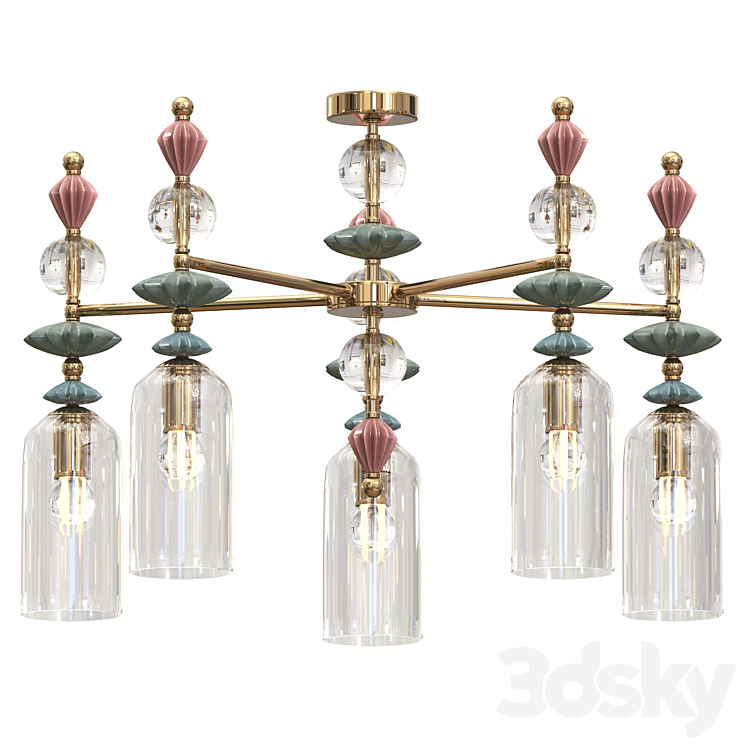 Ceiling chandelier Odeon Light Bizet - Ceiling lamp - 3D model