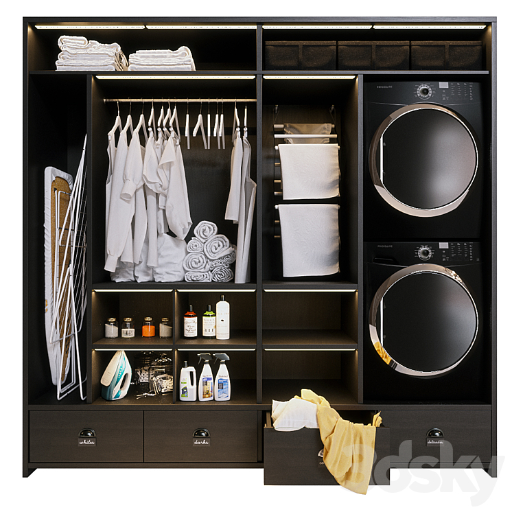 Laundry decor - Bathroom accessories - 3D model