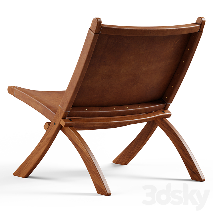 Zara Home - Leather folding chair - Arm chair - 3D model