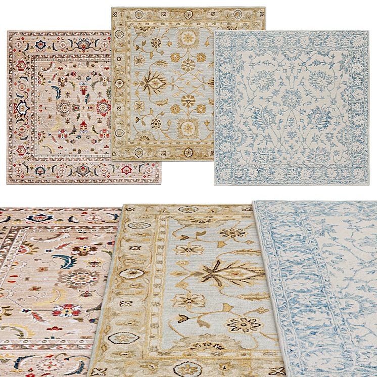 Square rugs | 139 - Carpets - 3D model