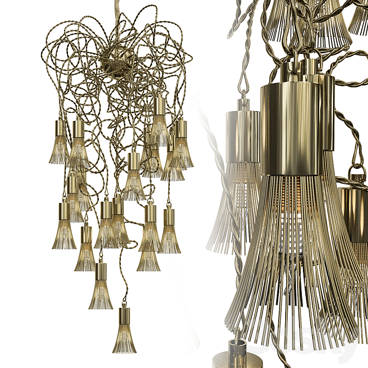 candela 002 Pendant light 3D model