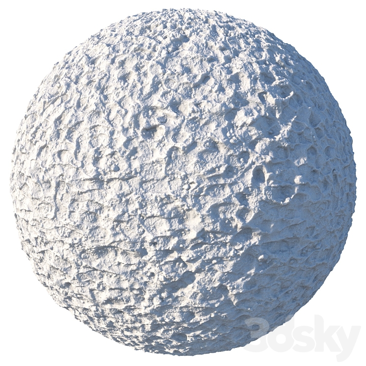4k seamless snow square material 01 - Miscellaneous - 3D model