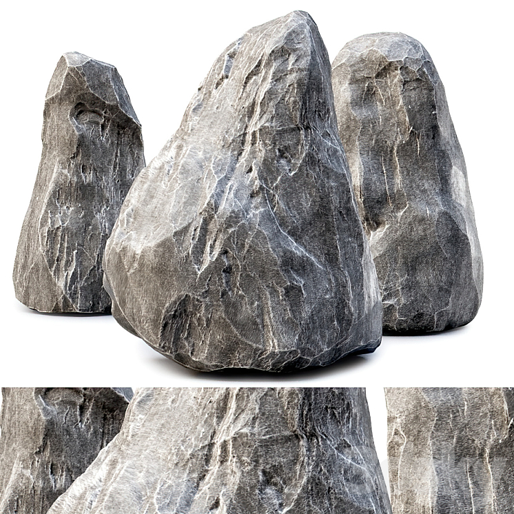 Functional Big Rocks Big rocks collection - Environment elements - 3D model