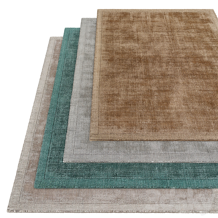 Poliform Sample Area Rug Poliform frames rugs - Carpets - 3D model