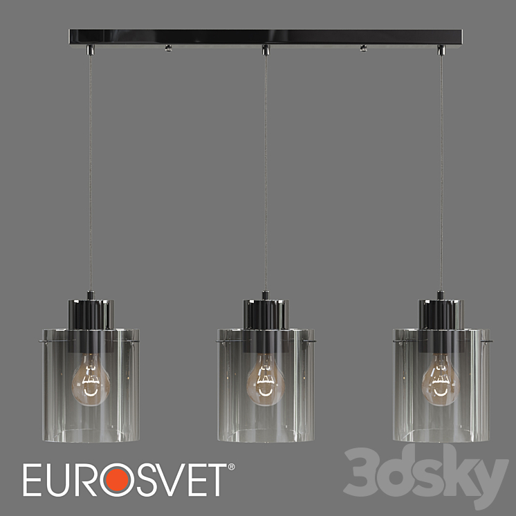 OM Pendant lamp Eurosvet 50227/3 Trim - Pendant light - 3D model
