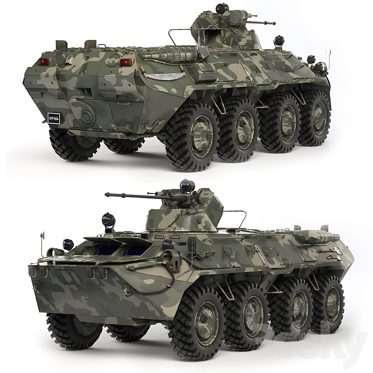 BTR 82-A 2017 - Transport - 3D model