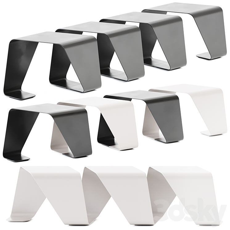 DNA Out Outdoor bench by True Design / Modular bench - Other - 3D model