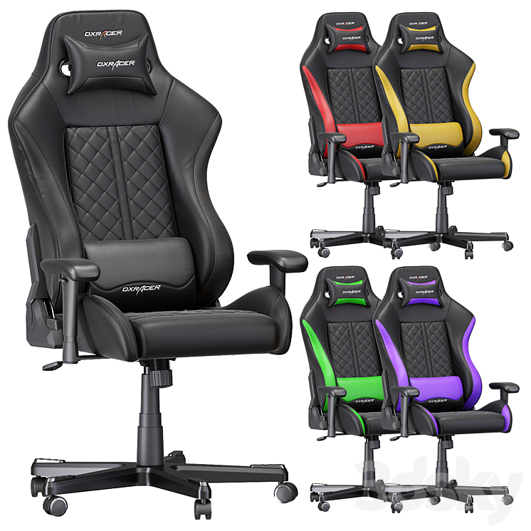 Gaming chair DXRacer OH DF73 - Office furniture - 3D model