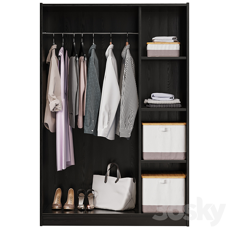 Wardrobe RAKKESTAD RAKKESTAD clothes - Wardrobe & Display cabinets - 3D ...