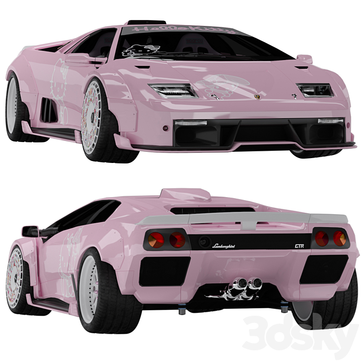 Lamborghini Diablo GTR '99 Wide Body Kit - Transport - 3D model