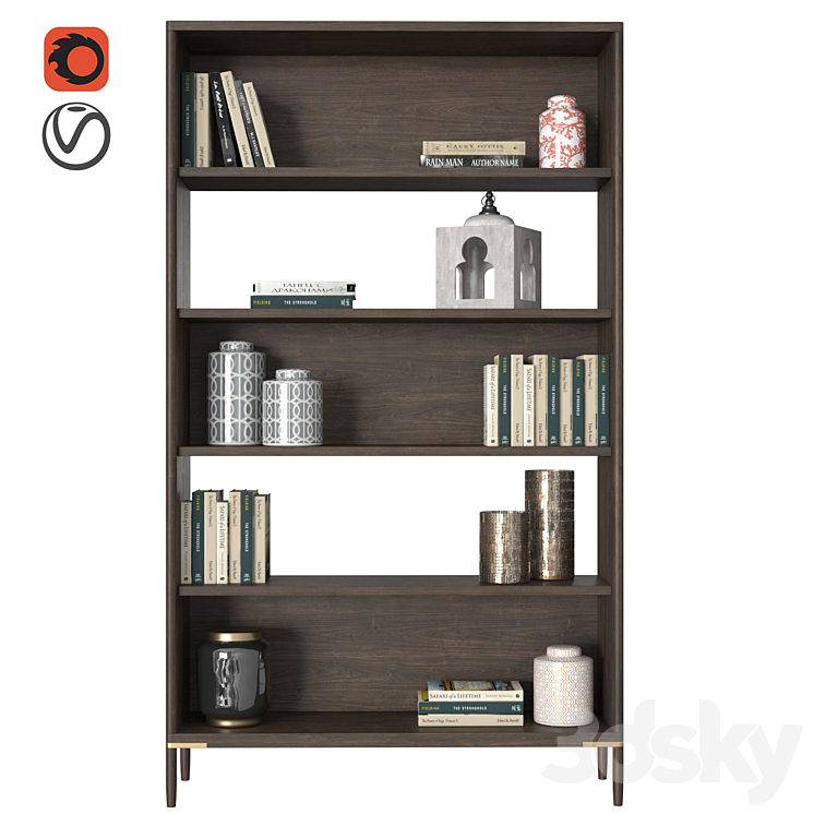 Office Rack Texture Shelving unit high Textures - Rack - 3D model