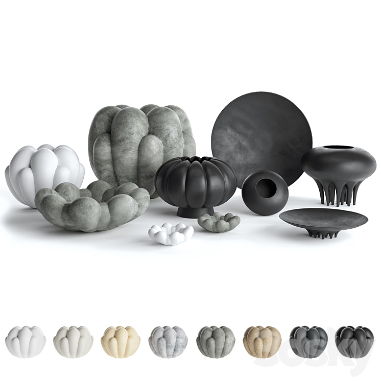 Vases 101 Copenhagen set 01 - Vase - 3D model