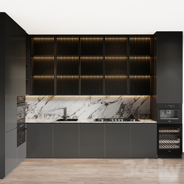 modern kitchen 55 - Kitchen - 3D model