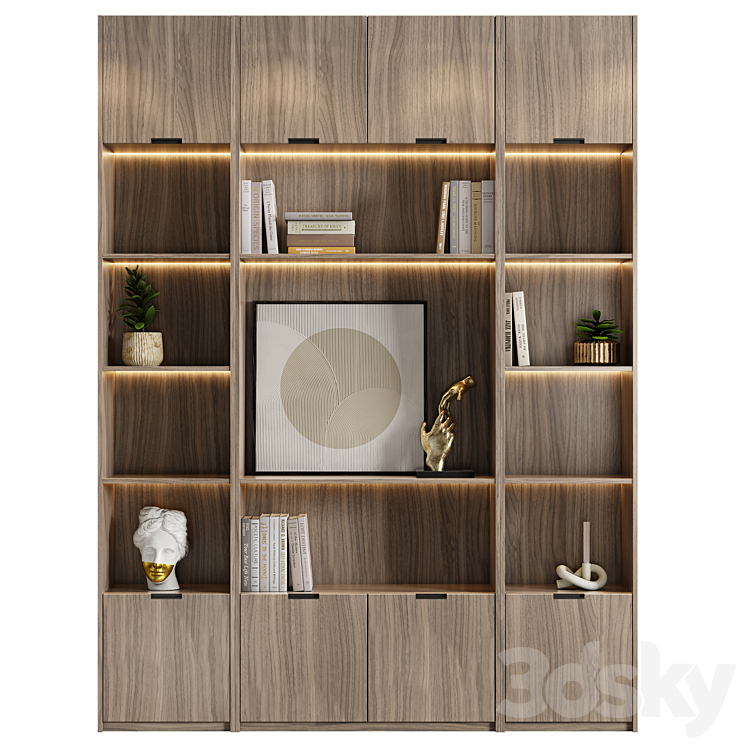 Moderm Rack Walppaper Modern rack 4 - Rack - 3D model