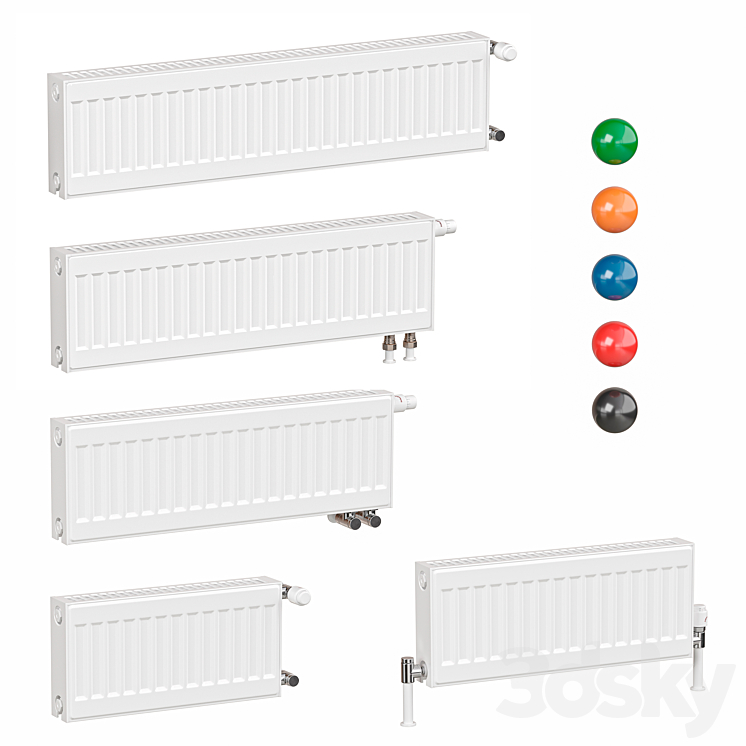 Radiators PURMO Ventil Compact - Radiator - 3D model