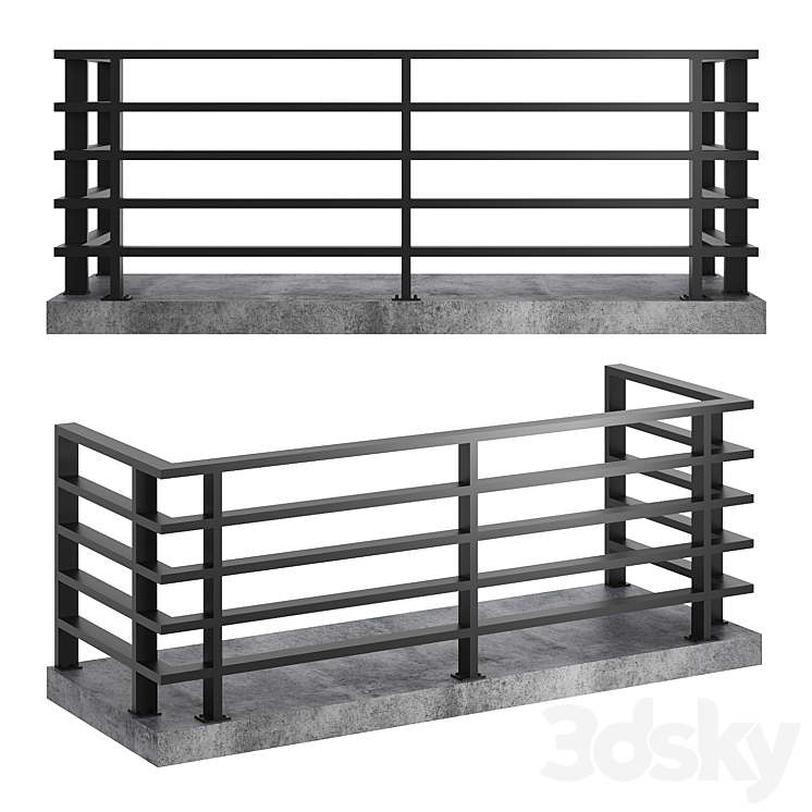 Railing 65 - Facade element - 3D model