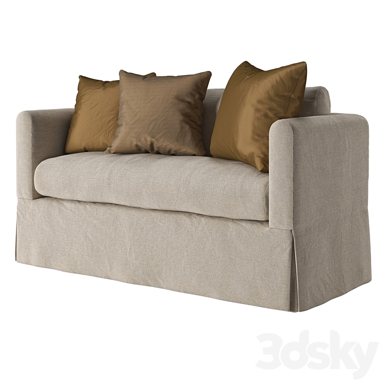 Saladino style cape lounge sofa - Sofa - 3D model