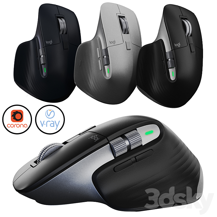 Logitech MX Master 3 - PC & other electronics - 3D model
