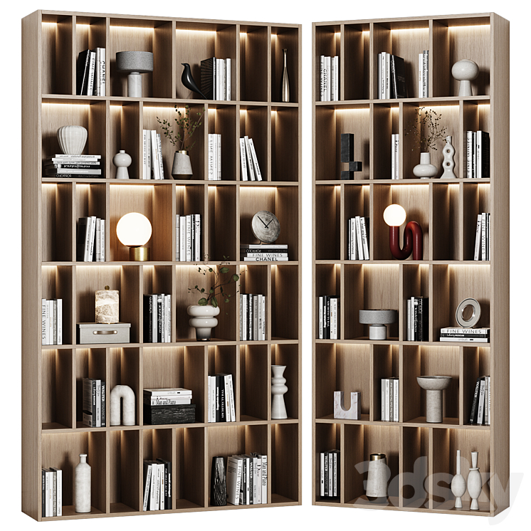 Moderm Rack Walppaper Modular rack in a modern minimalist style 03 - Rack - 3D model