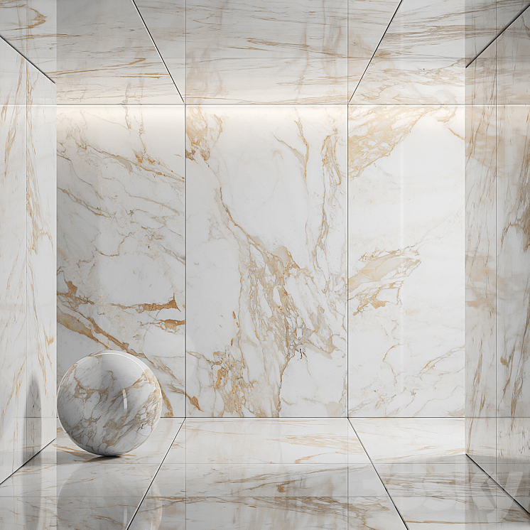 Porcelain tile Laparet Calacatta Oro - Tile - 3D model