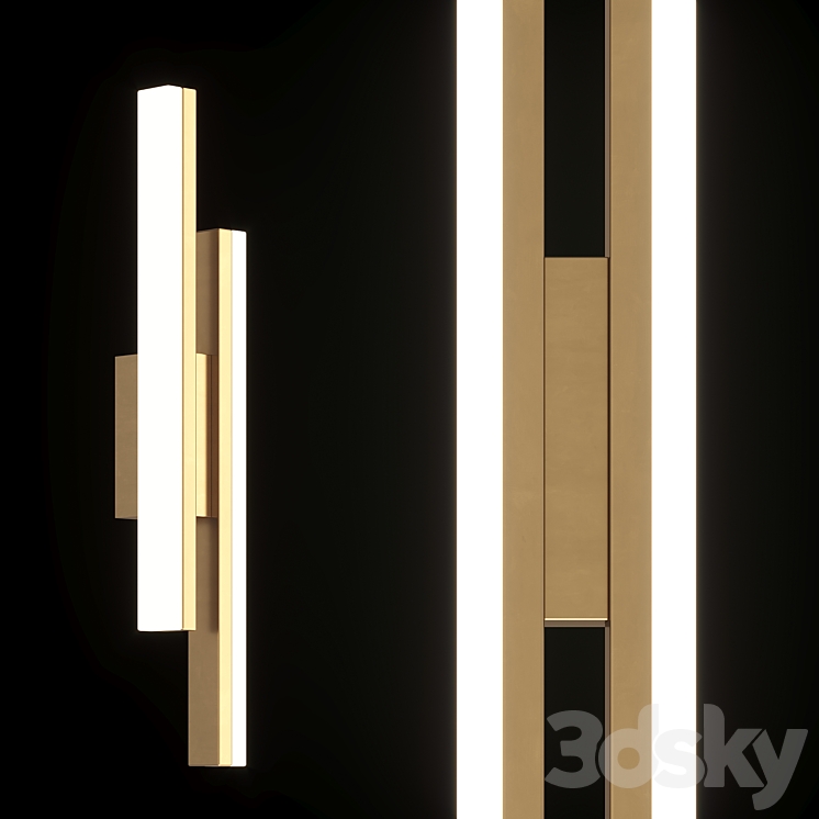 Lamp night light chandelier wall lamp by Prom - Wall light - 3D model