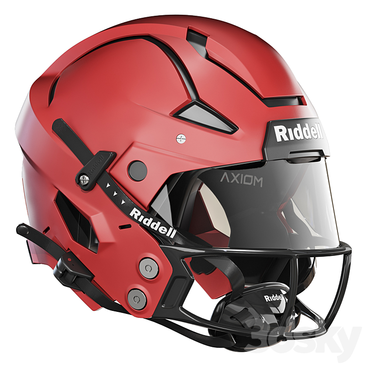 Helmet Riedemer Riddell axiom helmet - Sports - 3D model