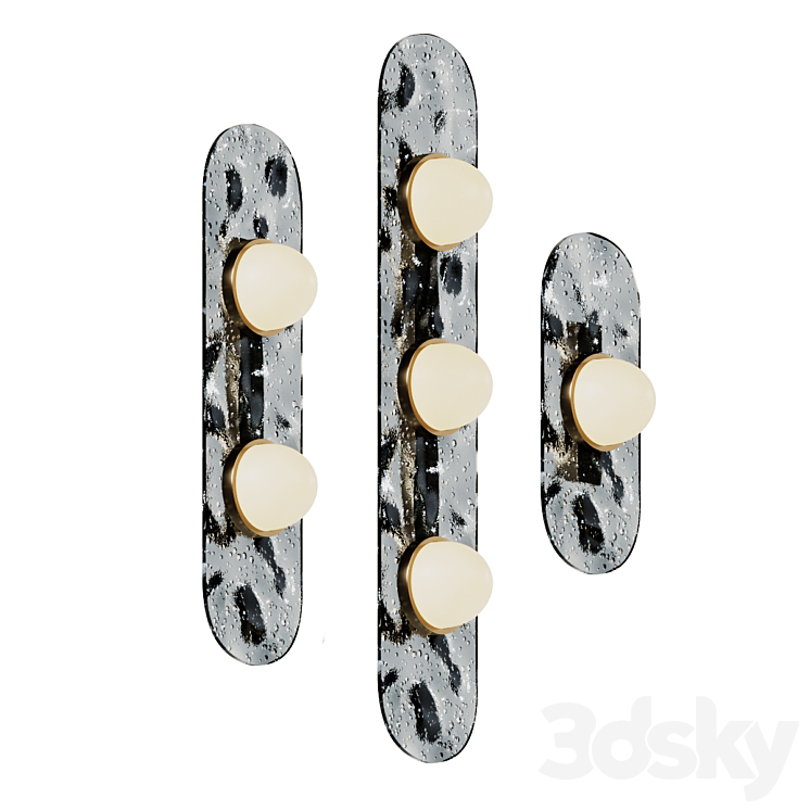 Wall light Federico Peri Modulo Bronze - Wall light - 3D model