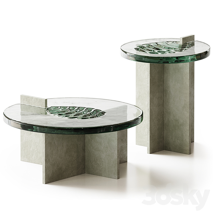 Eight variations on glass design - Table - 3D model